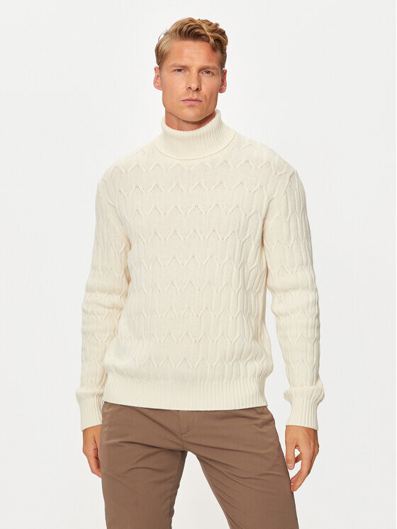 Свитер с высоким воротником обычного кроя United Colors Of Benetton, экрю
Свитер с высоким воротником обычного кроя United Colors Of Benetton, экрю