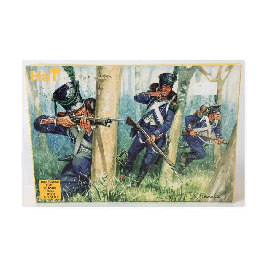 1805 г. Французская легкая пехота, Historical Plastic Military Figures - Napoleonic (1:72) (Hat Industries)
