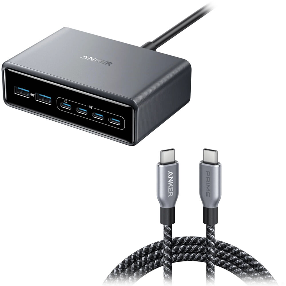 Зарядное устройство Anker Prime 200W 6-Port GaN USB Desktop Charging Station
Зарядное устройство Anker Prime 200W 6-Port GaN USB Desktop Charging Station