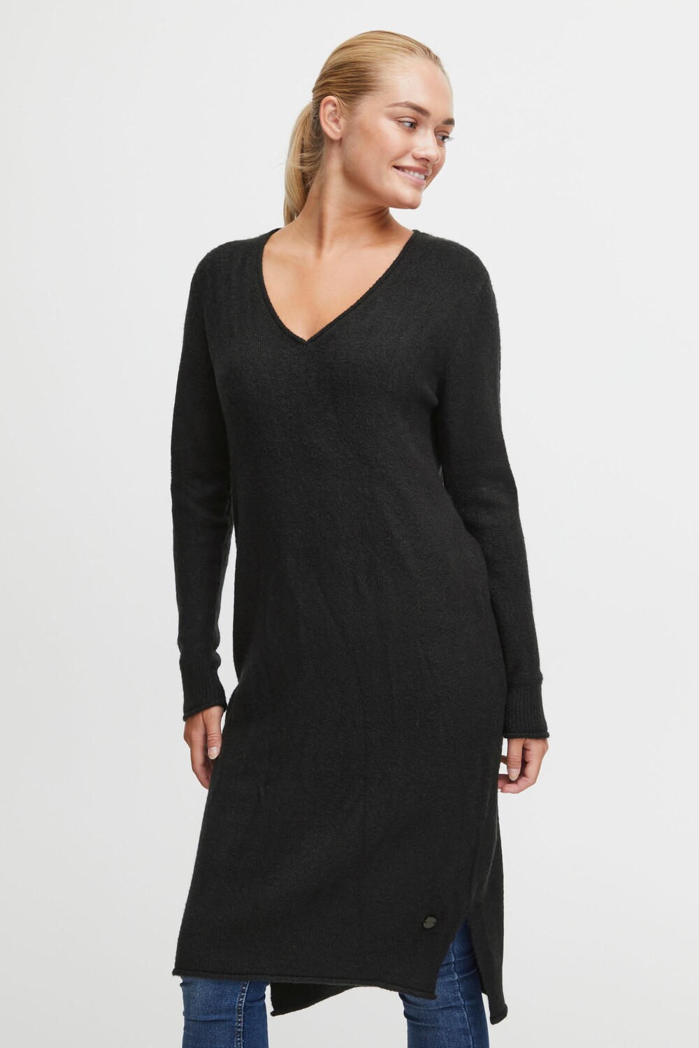 Платье Oxmo Strick, черный 
Платье Oxmo Strick, черный