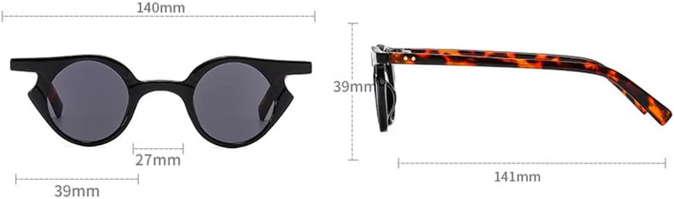 Сексуальные круглые солнцезащитные очки для женщин, модные очки в маленькой оправе с защитой от УФ-излучения UV400, панк-стиль, ретро-очки UV400 TYUVIVO, C6black-red
Сексуальные круглые солнцезащитные очки для женщин, модные очки в маленькой оправе с защитой от УФ-излучения UV400, панк-стиль, ретро-очки UV400 TYUVIVO, C6black-red