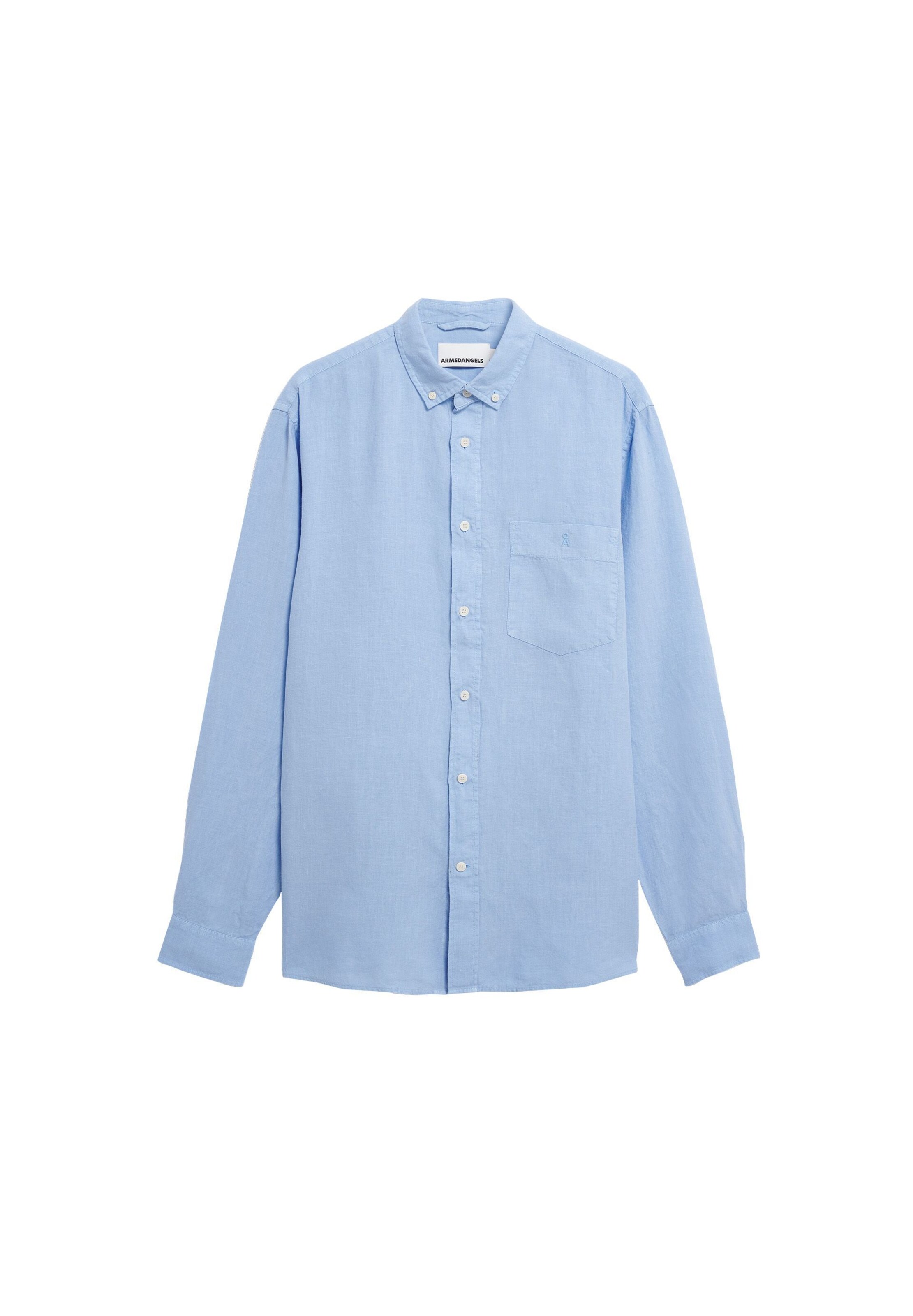 ARMEDANGELS Рубашка на пуговицах комфортного кроя в светло-голубом цвете
ARMEDANGELS Рубашка на пуговицах комфортного кроя в светло-голубом цвете