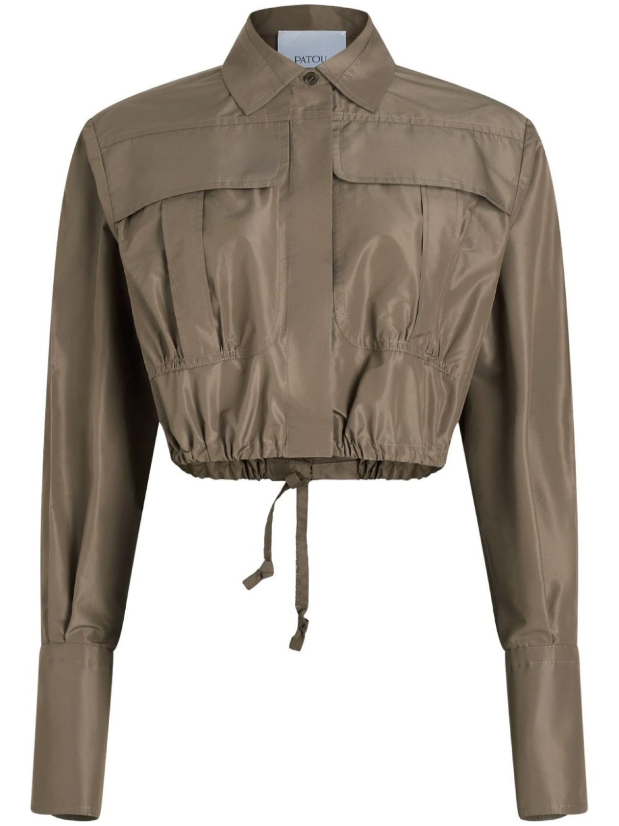 Patou укороченная рубашка, коричневый
Patou укороченная рубашка, коричневый