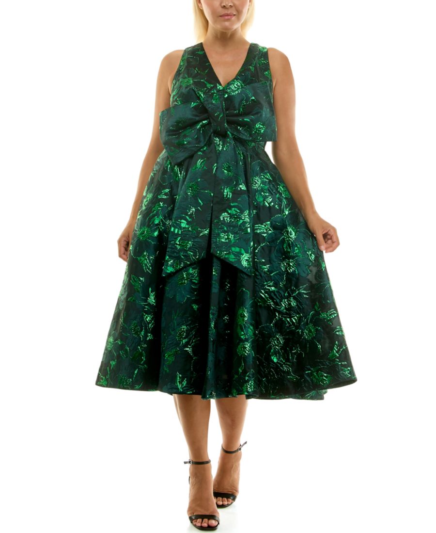 Женское платье с V-образным вырезом и бантом Taylor, Myrtle Green
Женское платье с V-образным вырезом и бантом Taylor, Myrtle Green