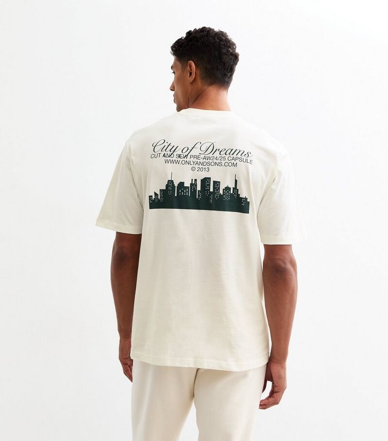 Белая хлопковая футболка Only & Sons Off White City of Dreams Only & Sons, белый
Белая хлопковая футболка Only & Sons Off White City of Dreams Only & Sons, белый