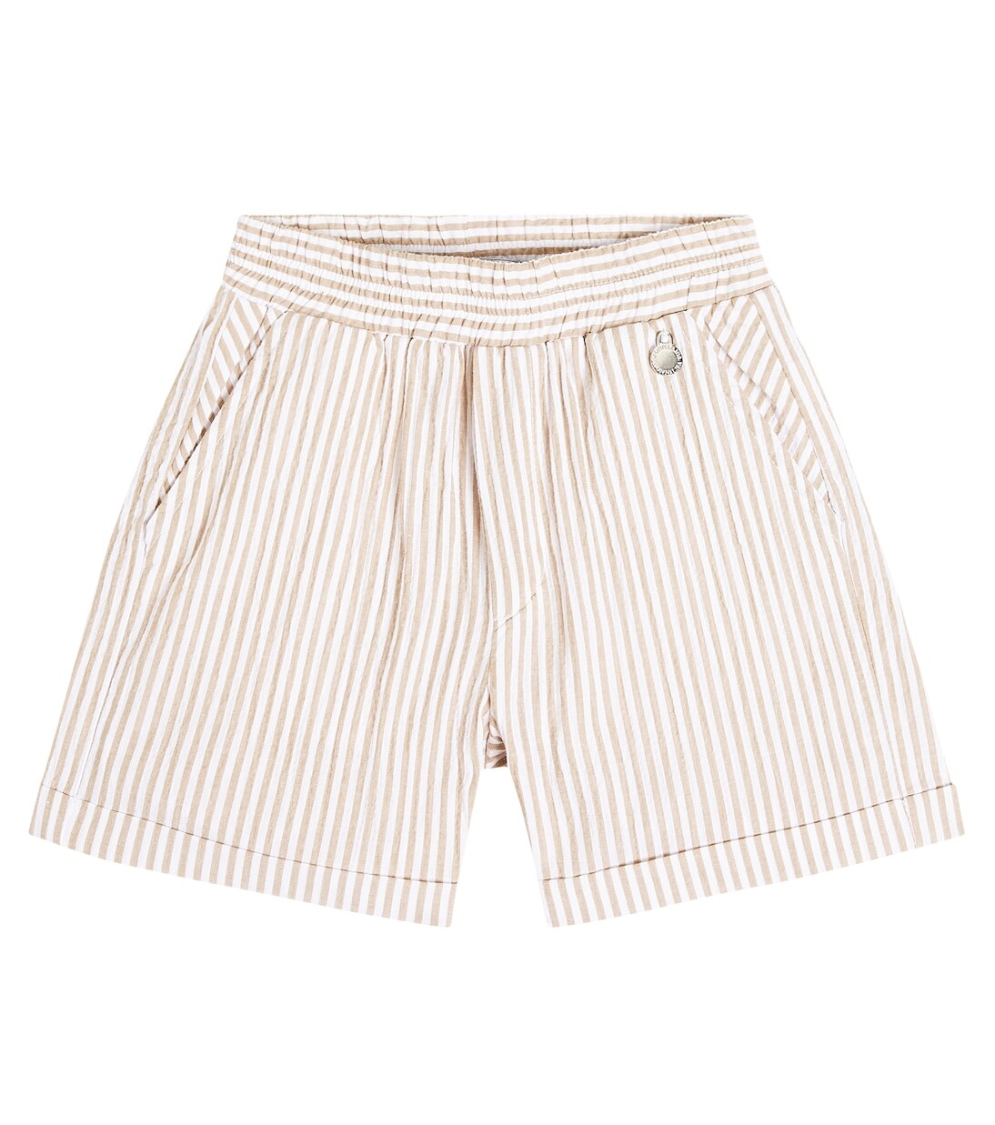 Шорты из хлопкового сирсакера в детскую полоску Monnalisa, мультиколор
Шорты из хлопкового сирсакера в детскую полоску Monnalisa, мультиколор