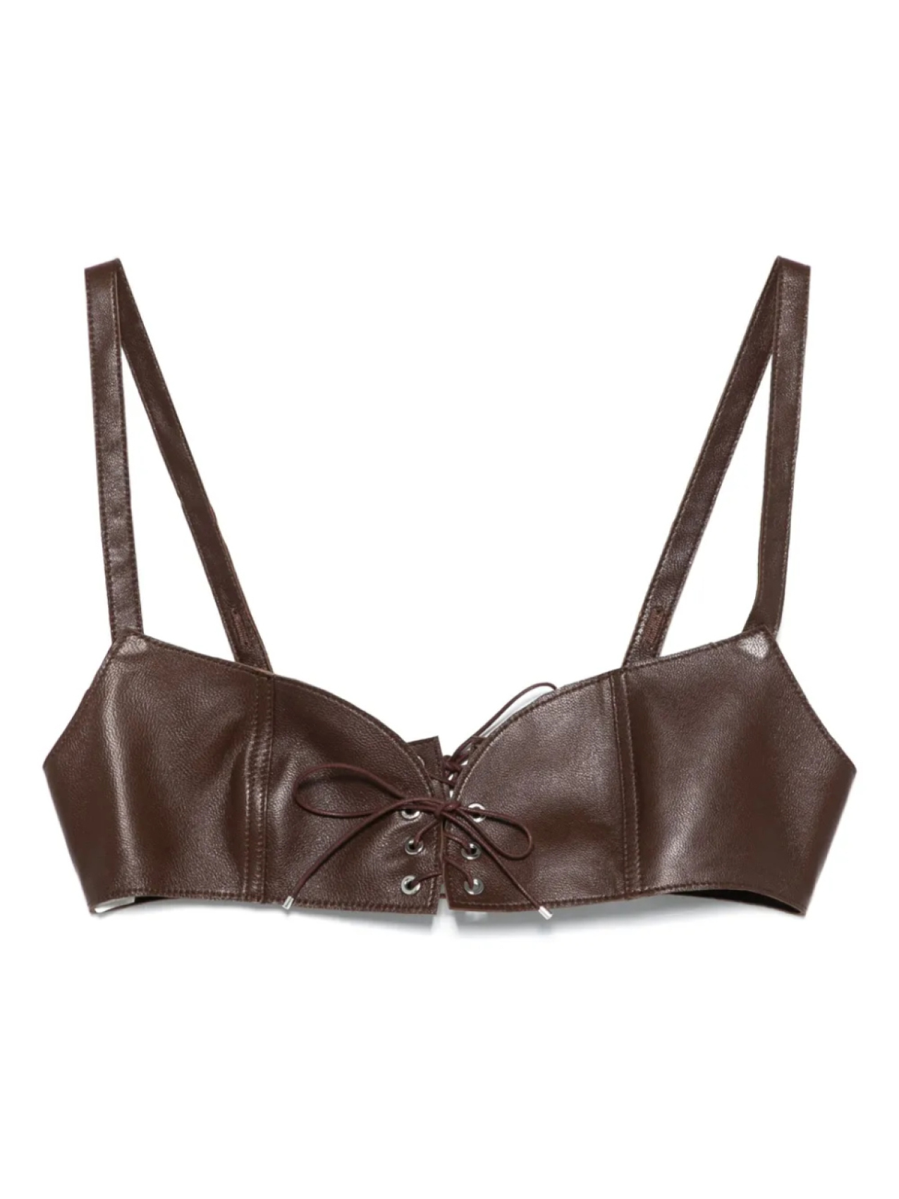 Кожаный укороченный топ Ludovic de Saint Sernin, коричневый
Кожаный укороченный топ Ludovic de Saint Sernin, коричневый