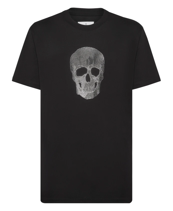 Футболка с круглым вырезом и хрустальным черепом Philipp Plein, черный
Футболка с круглым вырезом и хрустальным черепом Philipp Plein, черный