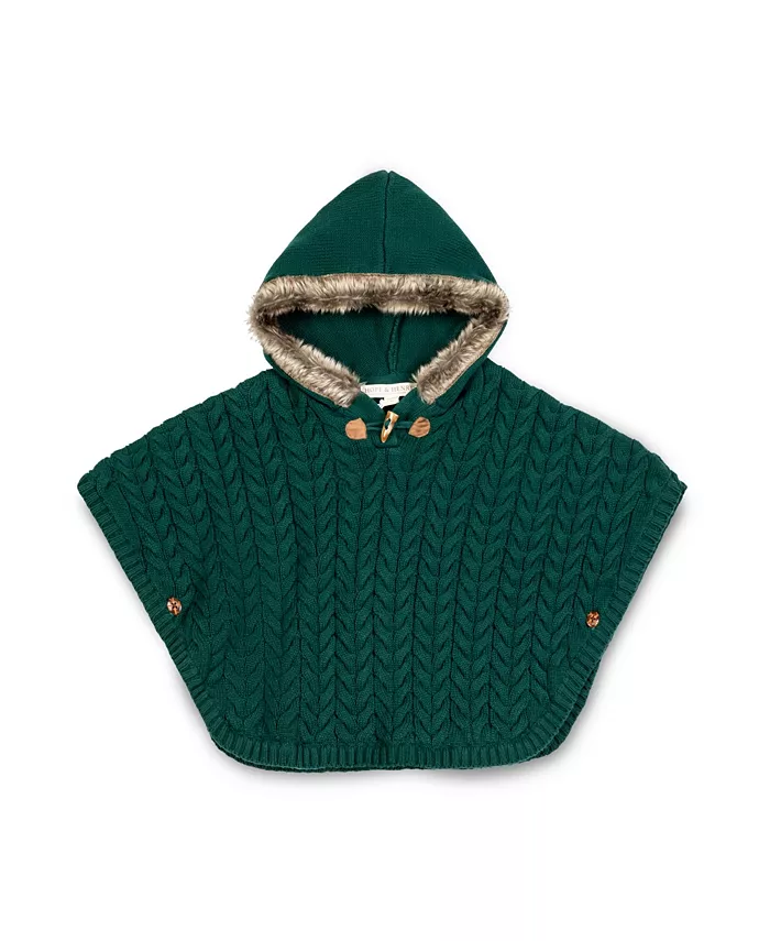 Детская вязаная накидка с капюшоном Hope & Henry, зеленый
Детская вязаная накидка с капюшоном Hope & Henry, зеленый