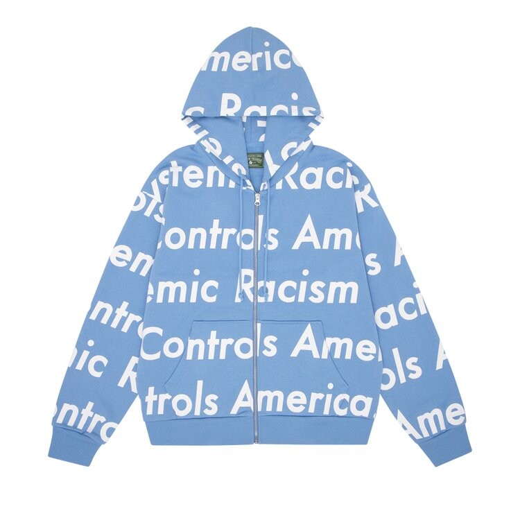 Худи Denim Tears x Arthur Jafa Systemic Racism Controls America Zip Up Hoodie, синий
Худи Denim Tears x Arthur Jafa Systemic Racism Controls America Zip Up Hoodie, синий