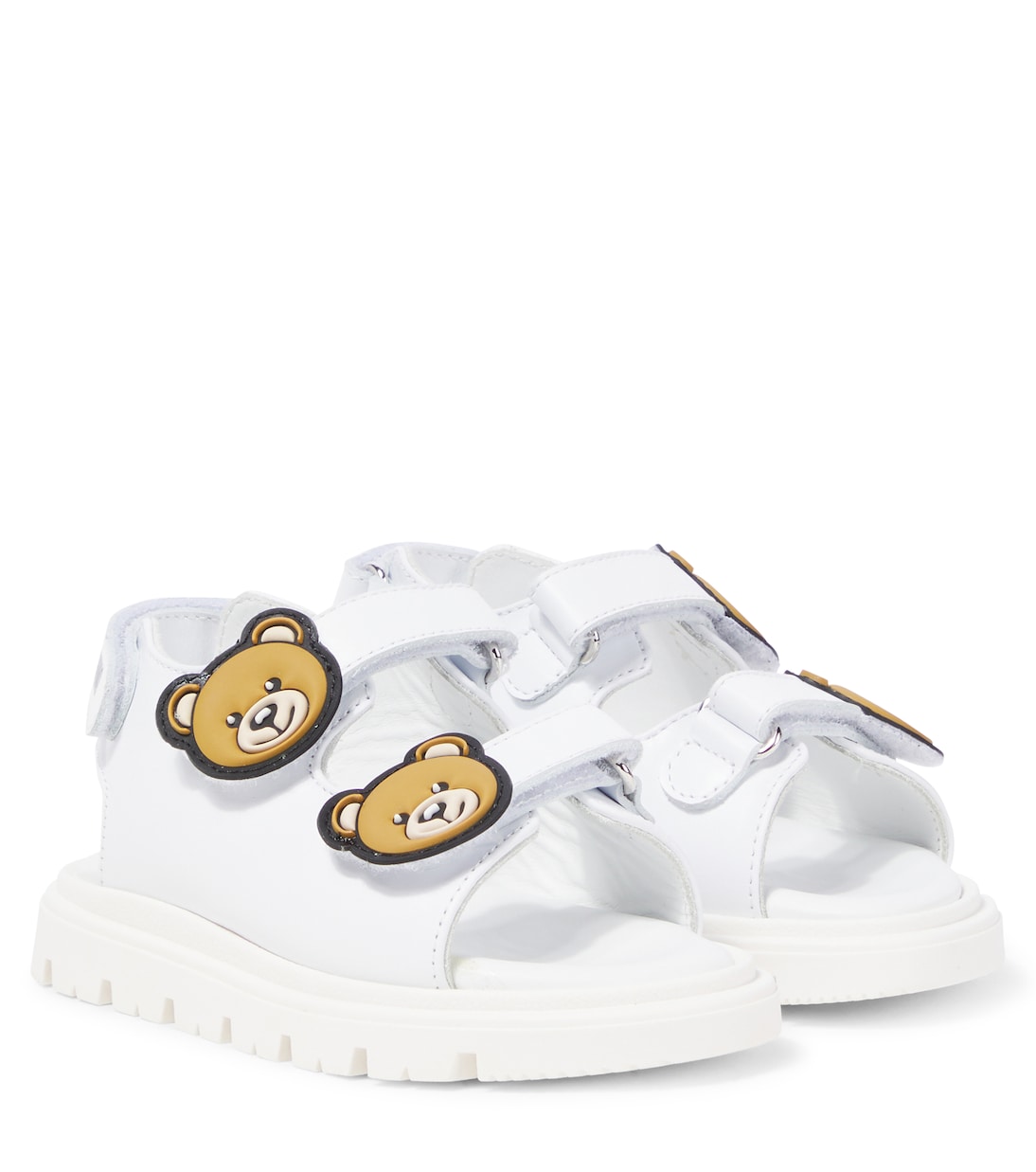 Кожаные сандалии Teddy Bear Moschino Kids, белый
Кожаные сандалии Teddy Bear Moschino Kids, белый
