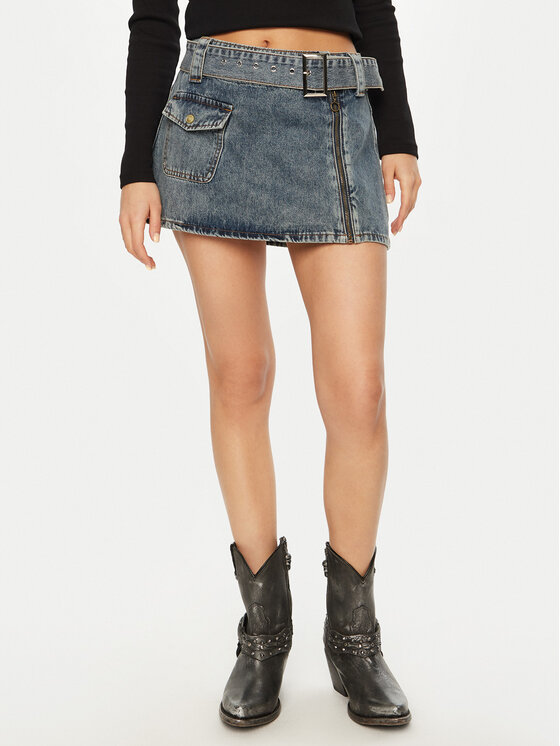 Мини-юбка regular fit Moto 26744 One Teaspoon, синий
Мини-юбка regular fit Moto 26744 One Teaspoon, синий