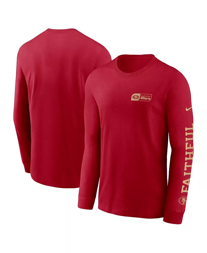 Мужская футболка с длинным рукавом Scarlet San Francisco 49ers All Out Nike
Мужская футболка с длинным рукавом Scarlet San Francisco 49ers All Out Nike