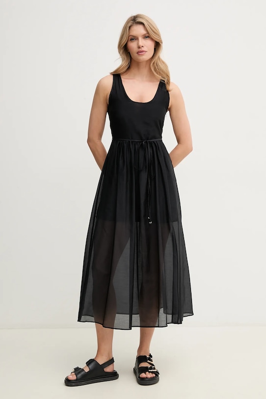 Платье с добавлением шелка Emme Marella, черный
Платье с добавлением шелка Emme Marella, черный