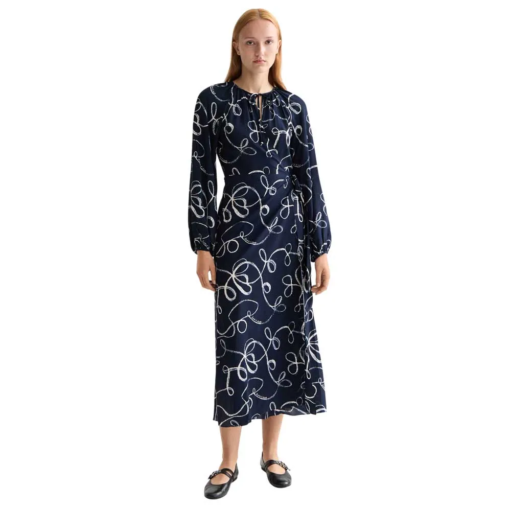 Платье Scotch & Soda Wrap Key Hole long sleeve midi, синий
Платье Scotch & Soda Wrap Key Hole long sleeve midi, синий