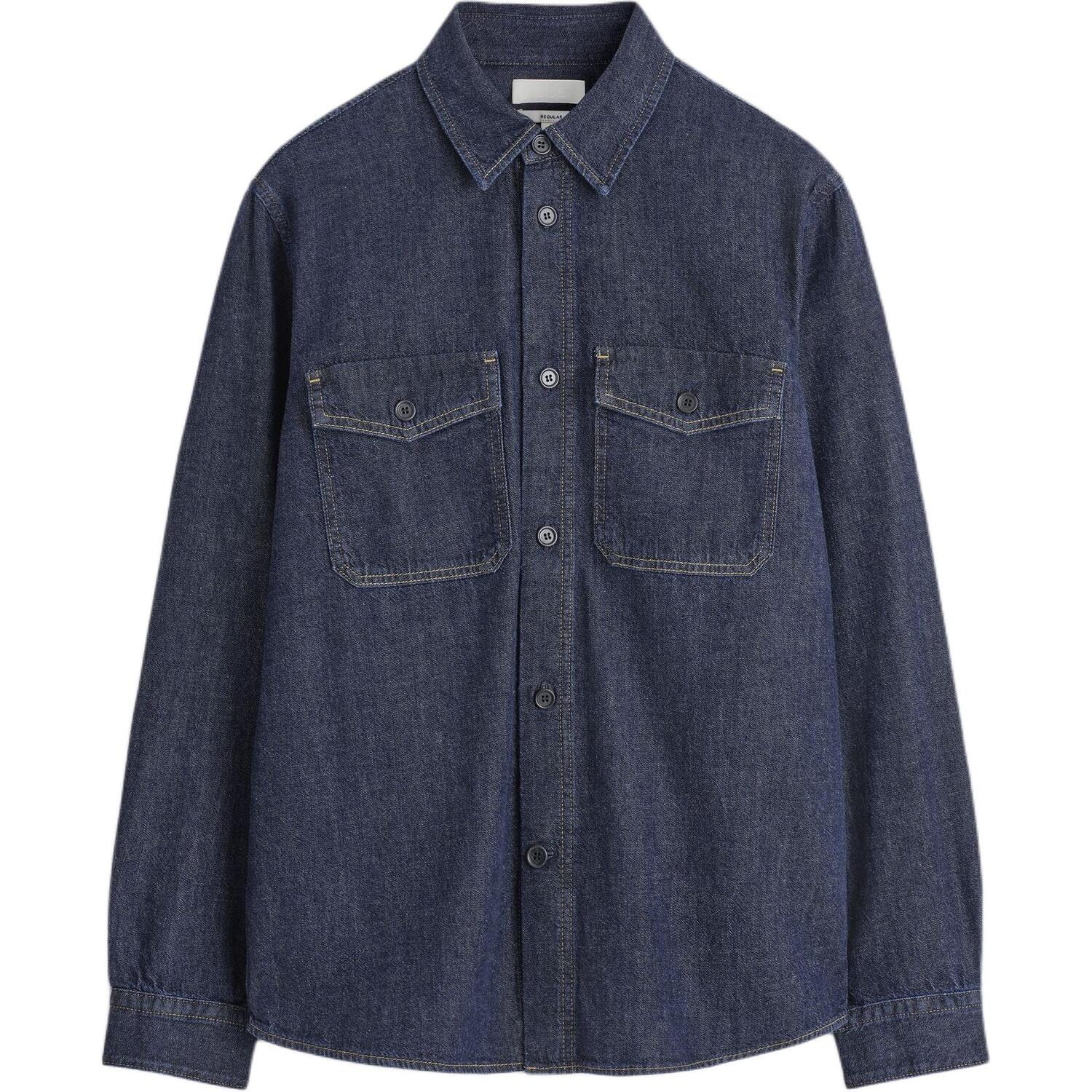 COS Мужская рубашка темно-синего цвета
COS Мужская рубашка темно-синего цвета