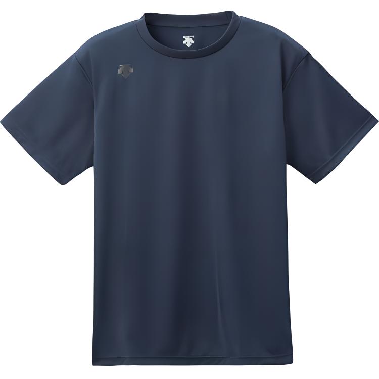 Женские беговые футболки, унисекс, круглый вырез, умеренная высота Descente, темный синий
Женские беговые футболки, унисекс, круглый вырез, умеренная высота Descente, темный синий