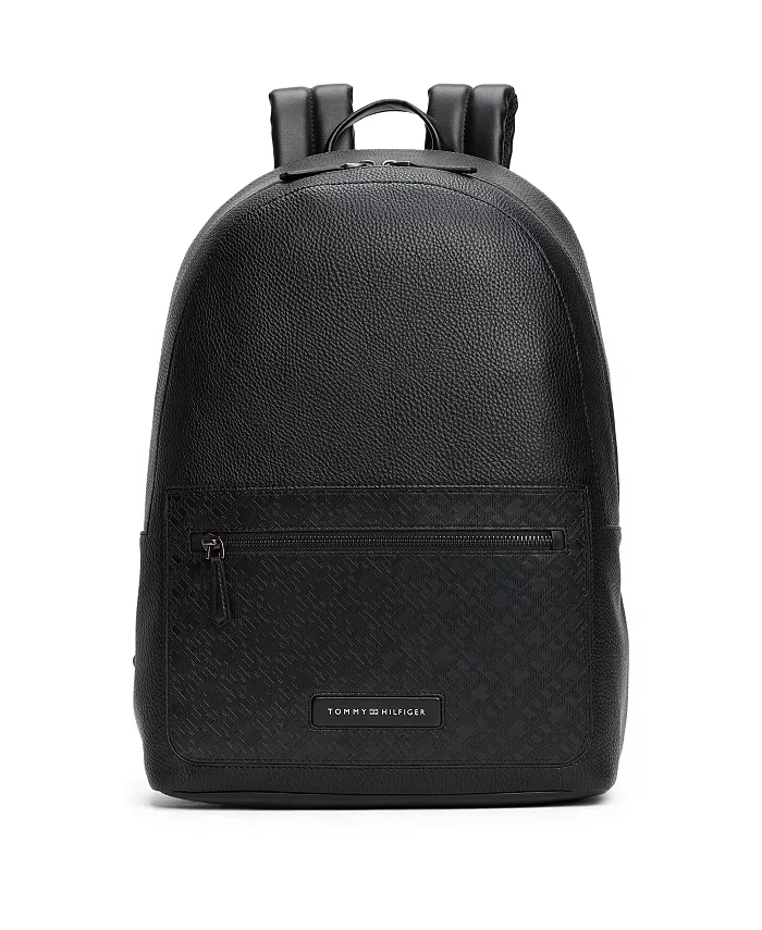Мужской рюкзак с монограммой Tommy Hilfiger, черный 
Мужской рюкзак с монограммой Tommy Hilfiger, черный