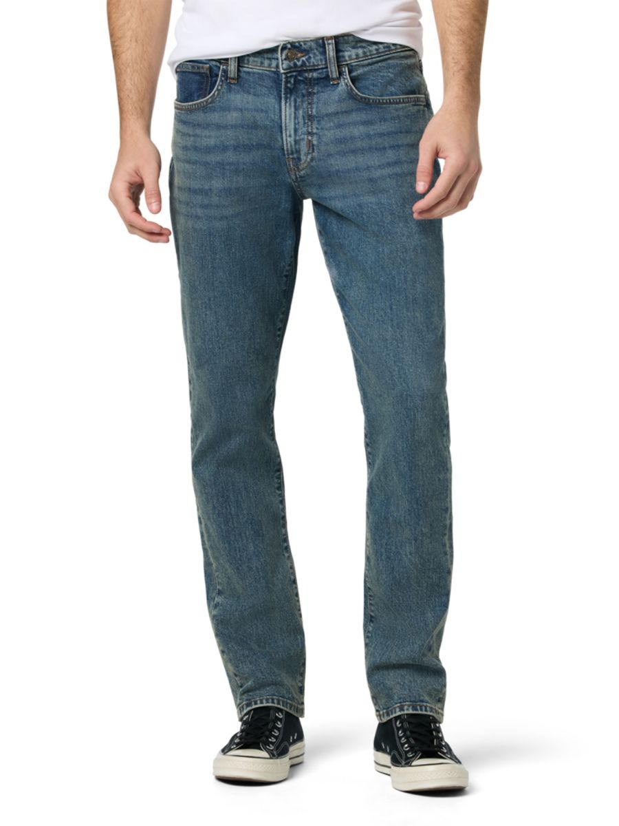 Узкие джинсы Blake прямого кроя с контрастными вставками Hudson Jeans, цвет Stockwell Denim Blue 
Узкие джинсы Blake прямого кроя с контрастными вставками Hudson Jeans, цвет Stockwell Denim Blue