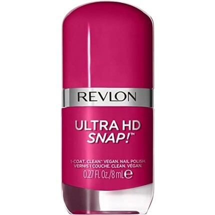 Лак для ногтей Ultra Hd Snap, долговечный, веганская формула, быстросохнущий, один слой, полное покрытие, цвет, 8 мл, ягодное блаженство, Revlon
Лак для ногтей Ultra Hd Snap, долговечный, веганская формула, быстросохнущий, один слой, полное покрытие, цвет, 8 мл, ягодное блаженство, Revlon