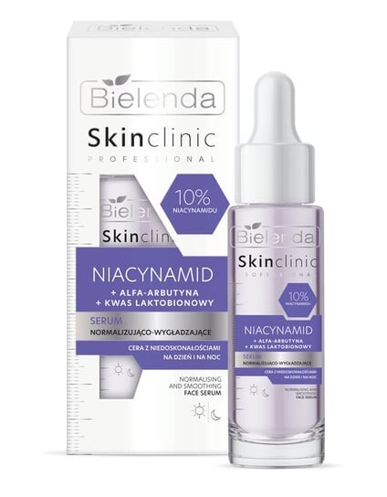 Нормализующая и разглаживающая сыворотка с ниацинамидом, 30 мл Bielenda, Skin Clinic Professional
Нормализующая и разглаживающая сыворотка с ниацинамидом, 30 мл Bielenda, Skin Clinic Professional