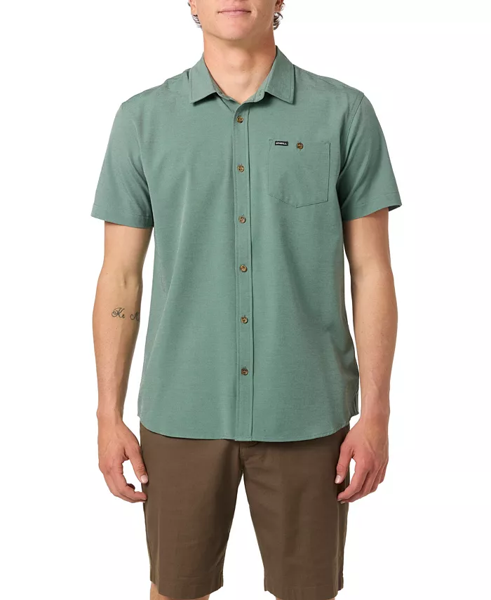 Мужская гибридная стандартная рубашка в светлую клетку O'Neill, зеленый
Мужская гибридная стандартная рубашка в светлую клетку O'Neill, зеленый