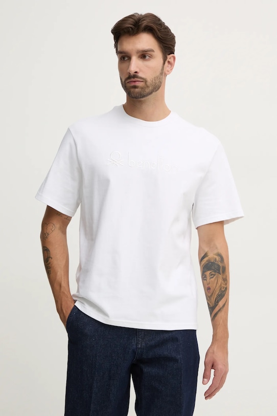 Хлопковая футболка United Colors Of Benetton, белый
Хлопковая футболка United Colors Of Benetton, белый