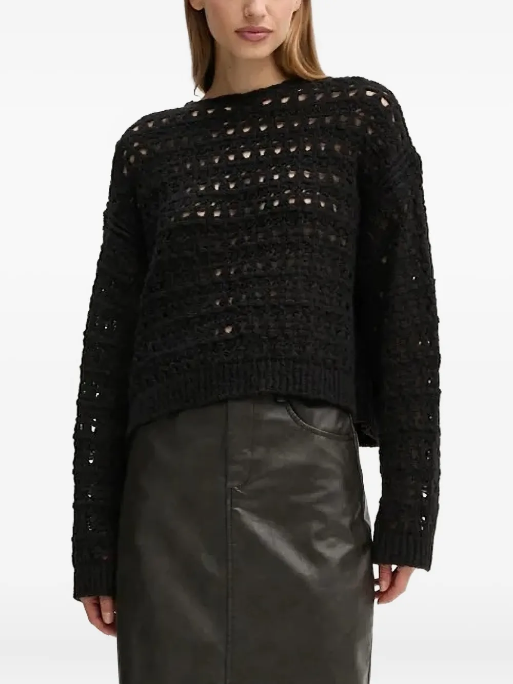 Свитер фактурной вязки Drykorn, черный
Свитер фактурной вязки Drykorn, черный