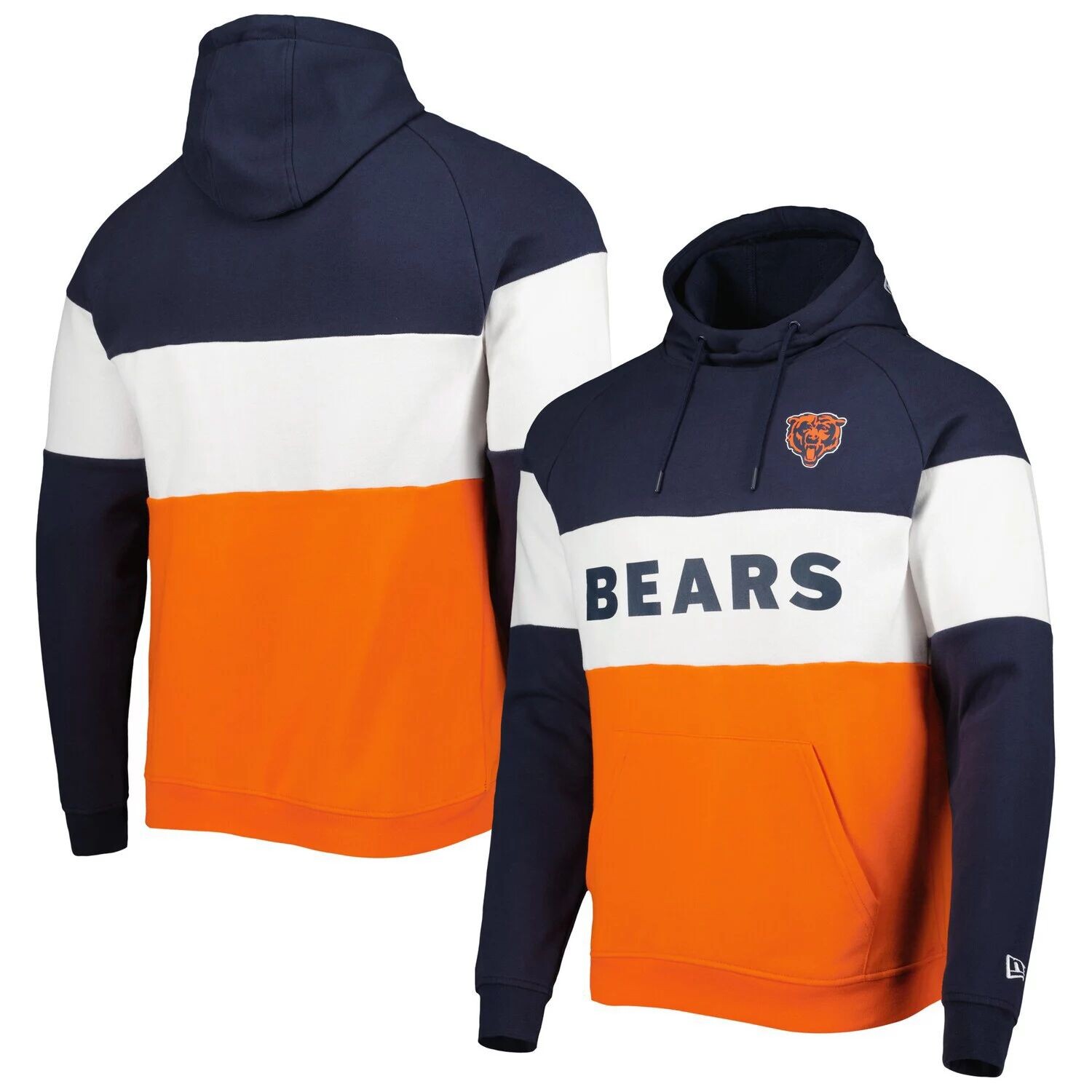 Мужской оранжевый пуловер с капюшоном Chicago Bears Colorblock Current New Era
Мужской оранжевый пуловер с капюшоном Chicago Bears Colorblock Current New Era