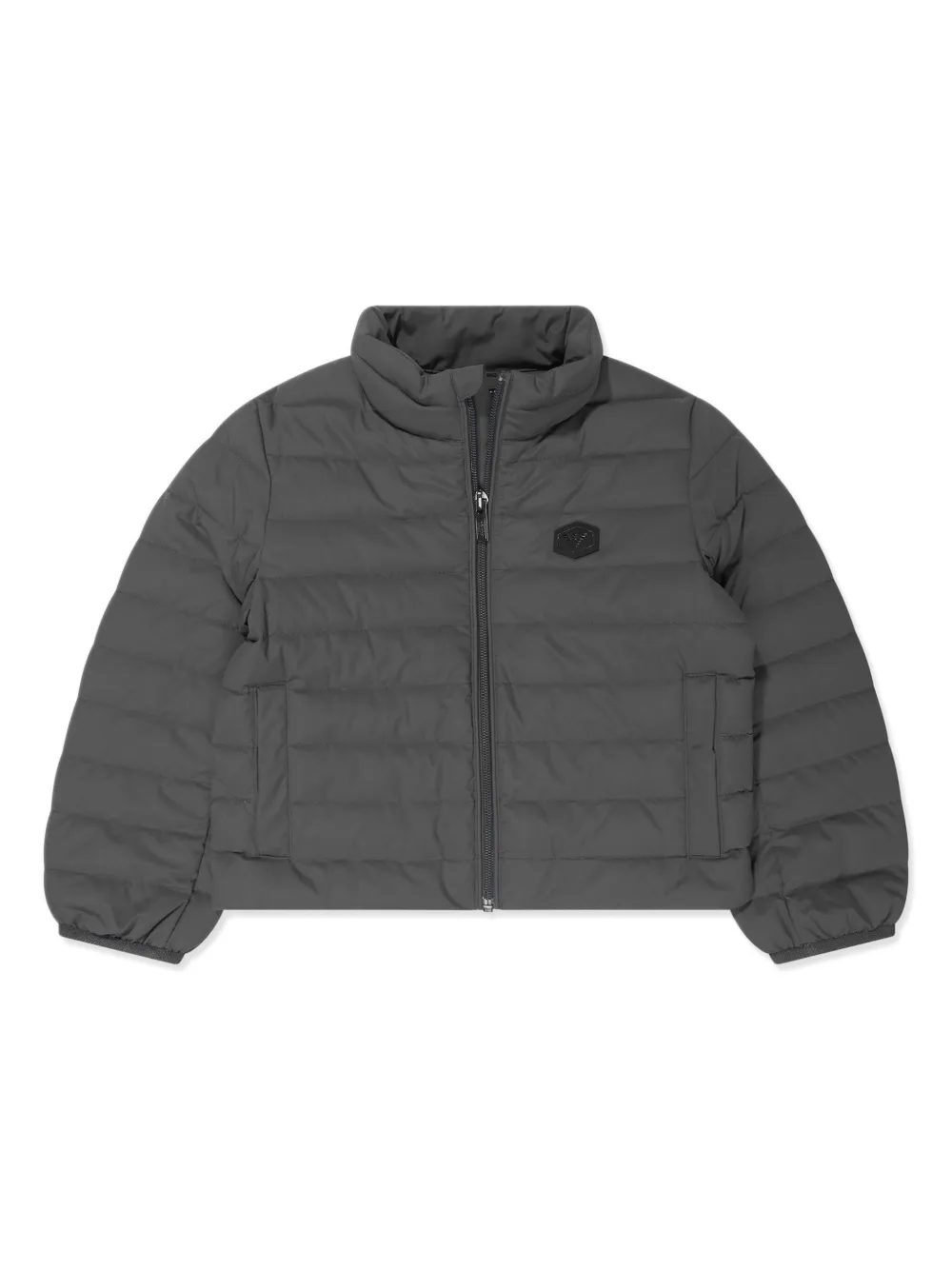 Пуховик с нашивкой-логотипом Emporio Armani Kids, серый
Пуховик с нашивкой-логотипом Emporio Armani Kids, серый