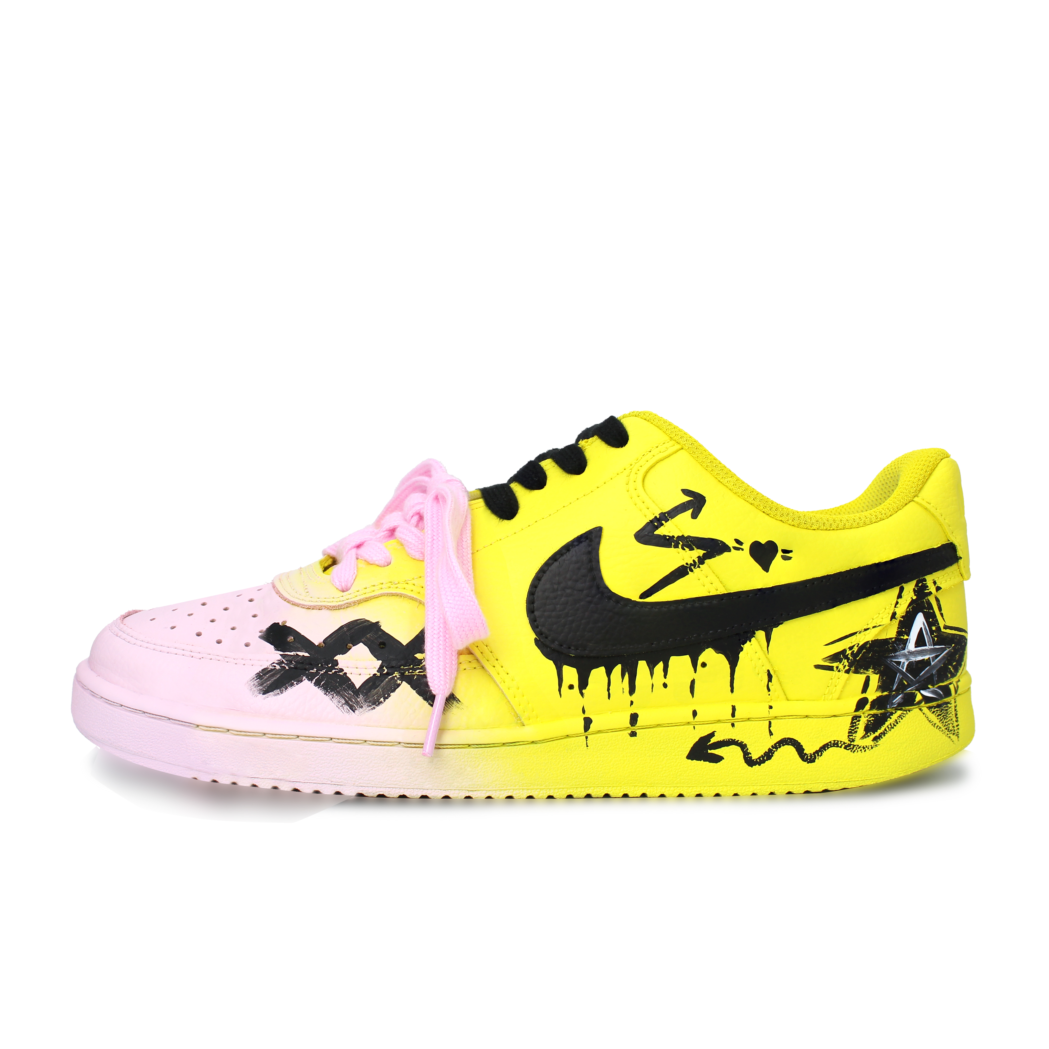 Nike Кроссовки Court Vision 1 с низким верхом, износостойкие, легкие и дышащие, мужские, желтые, черные, розовые
Nike Кроссовки Court Vision 1 с низким верхом, износостойкие, легкие и дышащие, мужские, желтые, черные, розовые