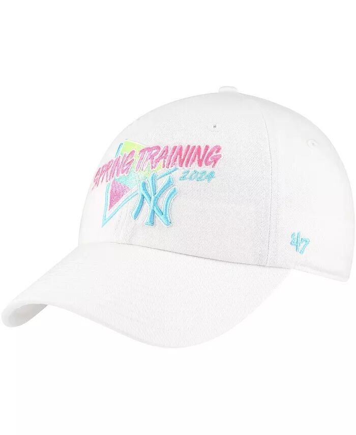 Мужская белая регулируемая шапка New York Yankees 2024 Spring Training Vapor Wave Clean Up '47 Brand, белый
Мужская белая регулируемая шапка New York Yankees 2024 Spring Training Vapor Wave Clean Up '47 Brand, белый