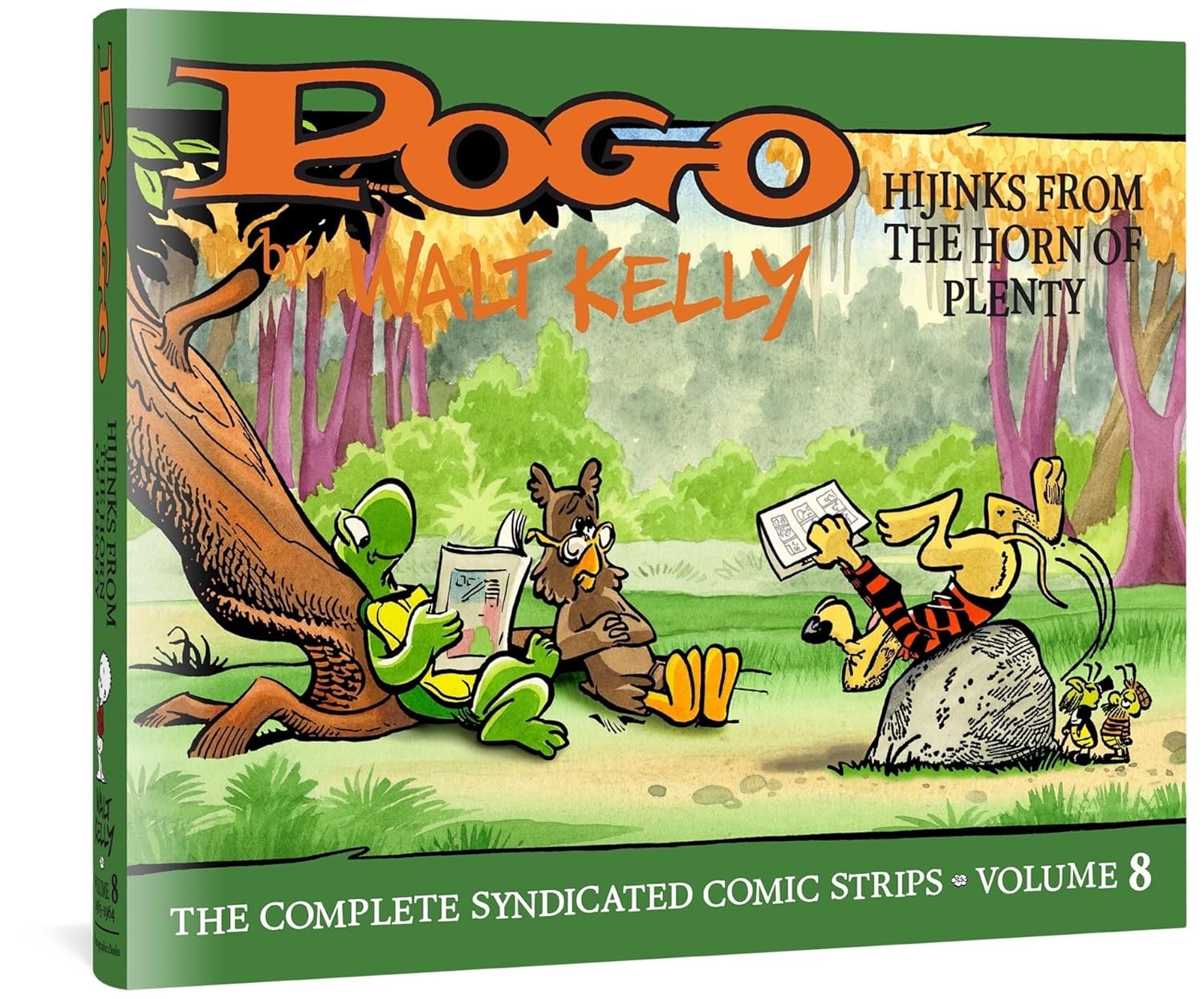 Pogo: The Complete Syndicated Comics Strips: Vol. 8: “Hijinks from the Horn of Plenty” (POGO COMP SYNDICATED STRIPS HC) (Fantagraphics Books)
Pogo: The Complete Syndicated Comics Strips: Vol. 8: “Hijinks from the Horn of Plenty” (POGO COMP SYNDICATED STRIPS HC) (Fantagraphics Books)