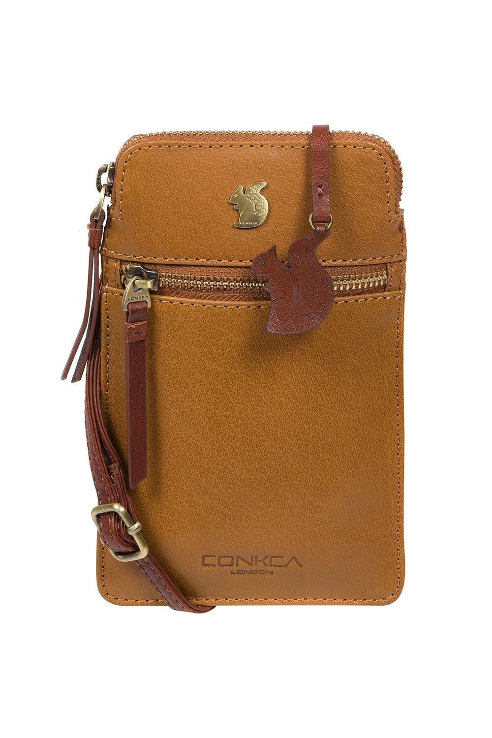 Кожаная сумка через плечо для телефона Bambino Conkca London, коричневый
Кожаная сумка через плечо для телефона Bambino Conkca London, коричневый