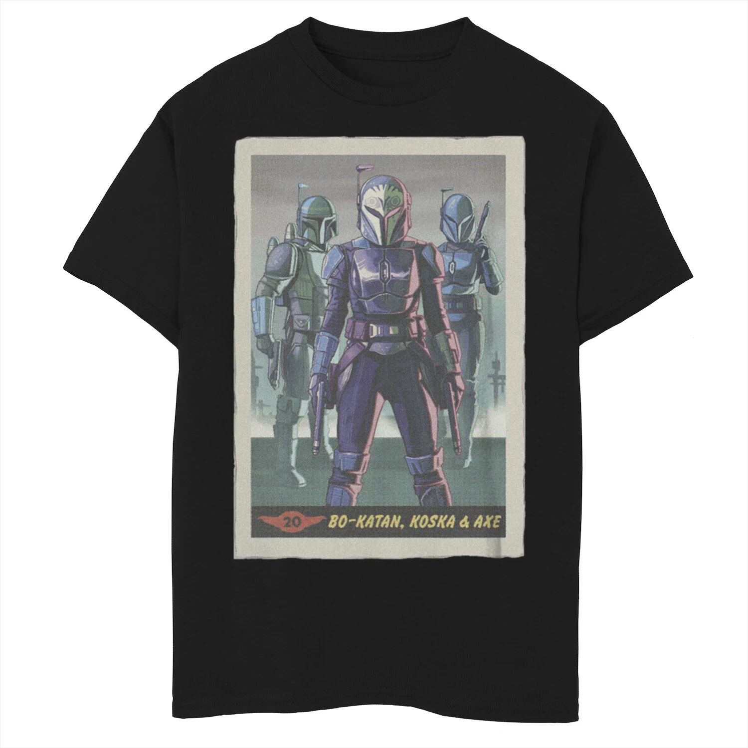 Футболка с графическим изображением игральных карт «Звездные войны: мандалорец Бо-Катан, Коска и топор» для мальчиков 8–20 лет Star Wars
Футболка с графическим изображением игральных карт «Звездные войны: мандалорец Бо-Катан, Коска и топор» для мальчиков 8–20 лет Star Wars