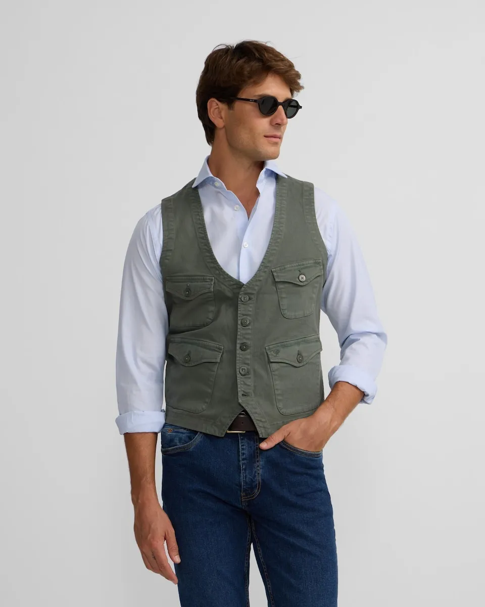 Мужской жилет с множеством карманов Silbon, зеленый
Мужской жилет с множеством карманов Silbon, зеленый