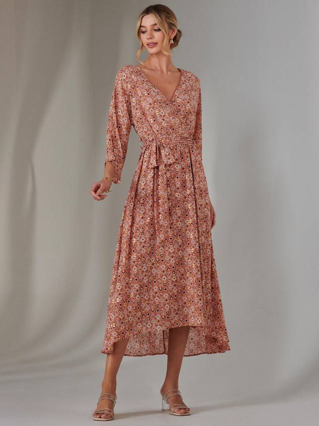 Шифоновое платье с точечным принтом Jolie Moi, оранжевый
Шифоновое платье с точечным принтом Jolie Moi, оранжевый