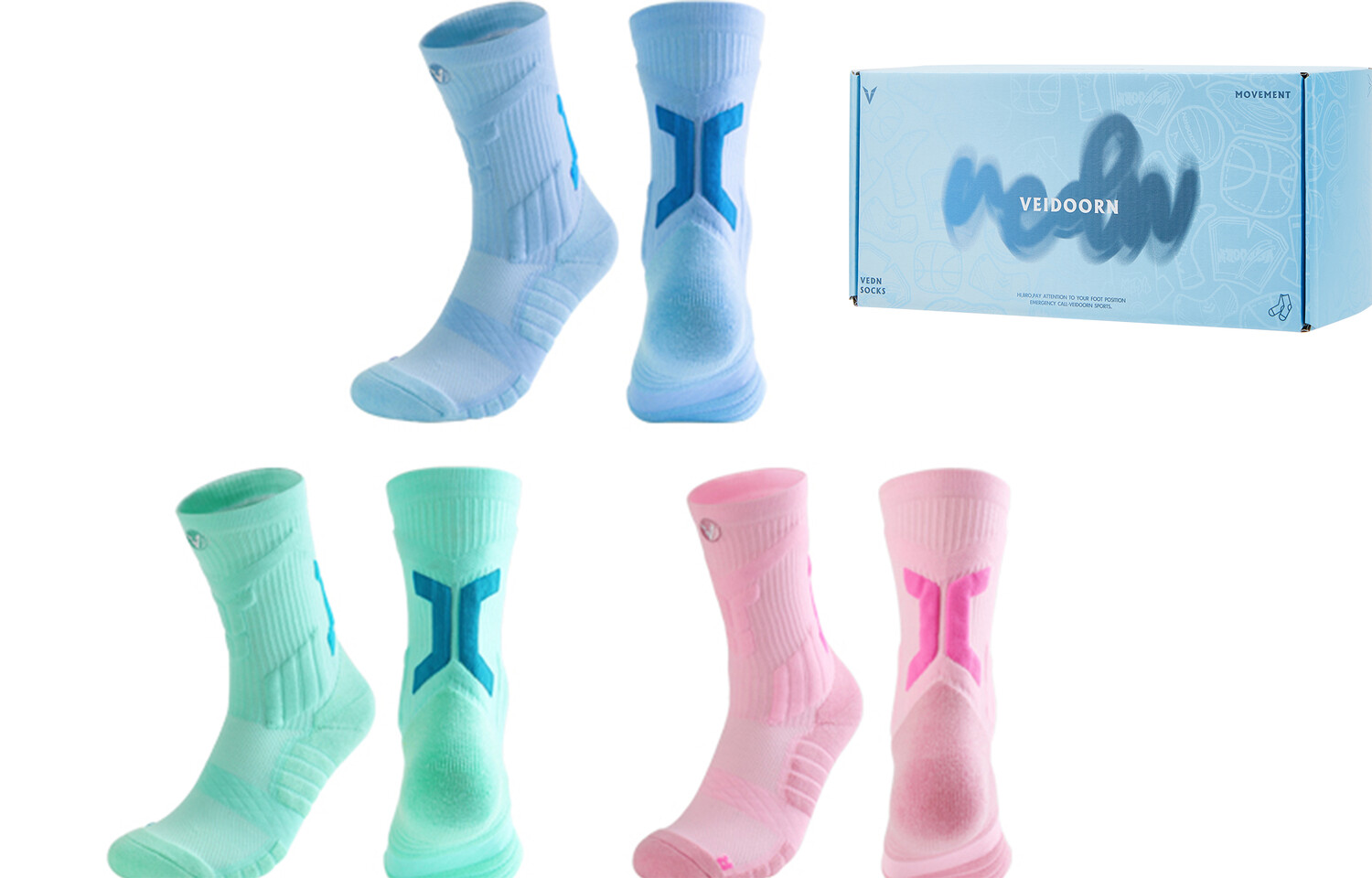 Носки унисекс до середины икры Veidoorn
Носки унисекс до середины икры Veidoorn