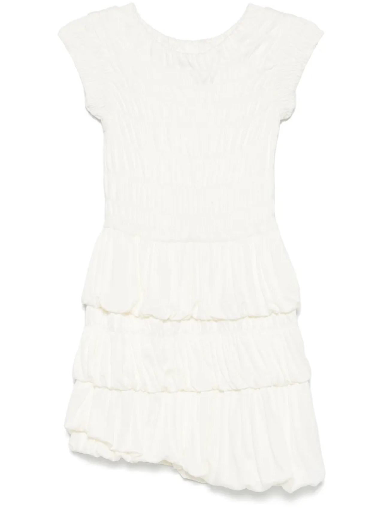 Платье мини с присборенной вставкой PNK, белый
Платье мини с присборенной вставкой PNK, белый