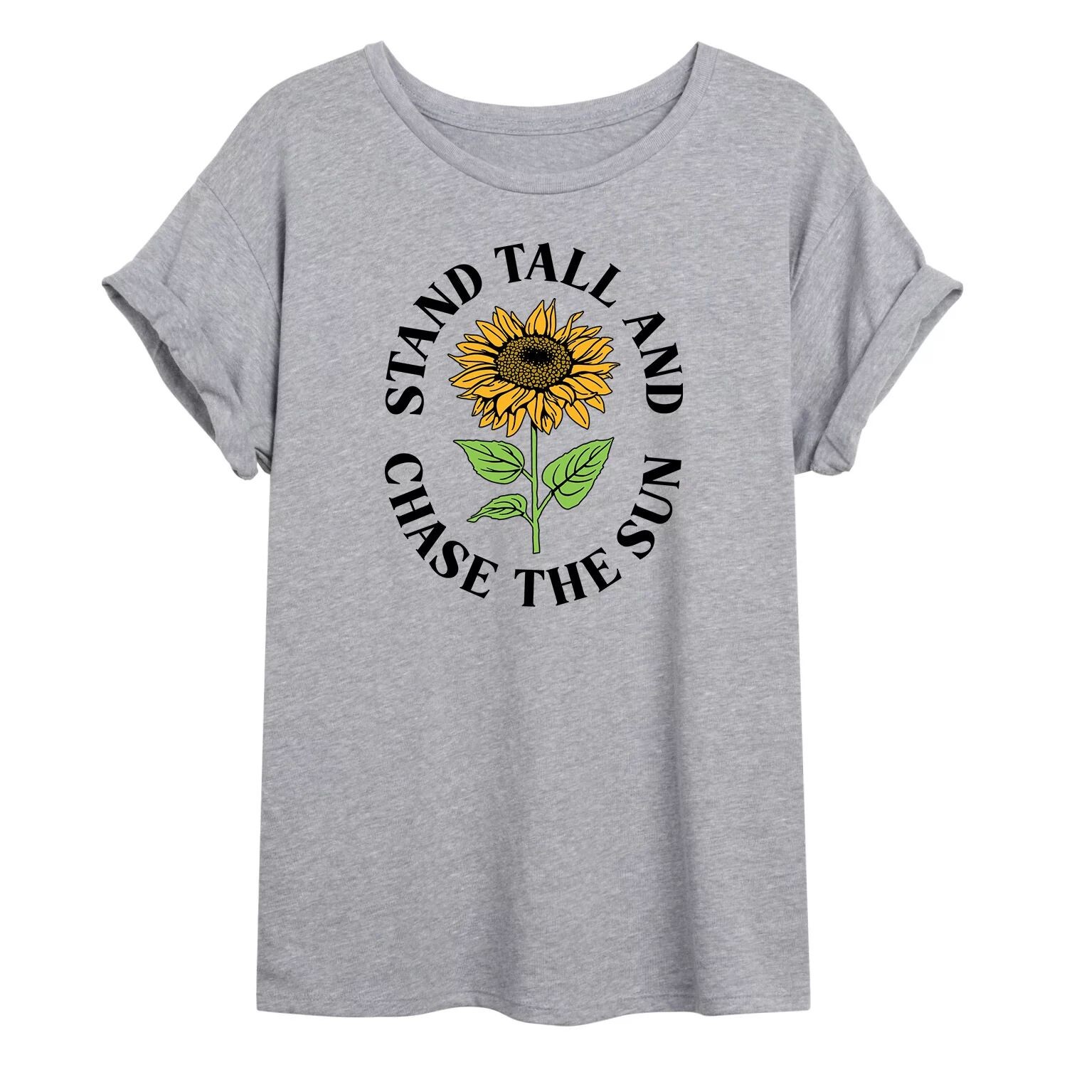 Детская струящаяся футболка с подсолнухом "Stand Tall And Chase The Sun" Licensed Character
Детская струящаяся футболка с подсолнухом "Stand Tall And Chase The Sun" Licensed Character