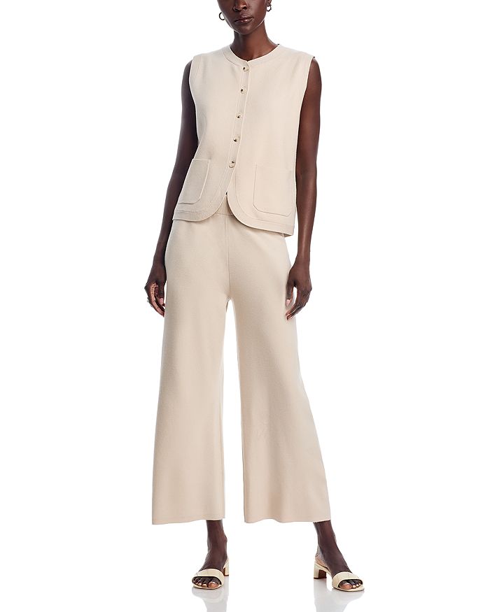 Свитер-жилет и брюки с широкими штанинами (комплект) Sioni, белый
Свитер-жилет и брюки с широкими штанинами (комплект) Sioni, белый