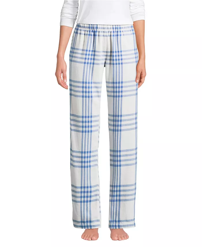 Женские пижамные брюки из фланели с принтом Lands' End, синий
Женские пижамные брюки из фланели с принтом Lands' End, синий