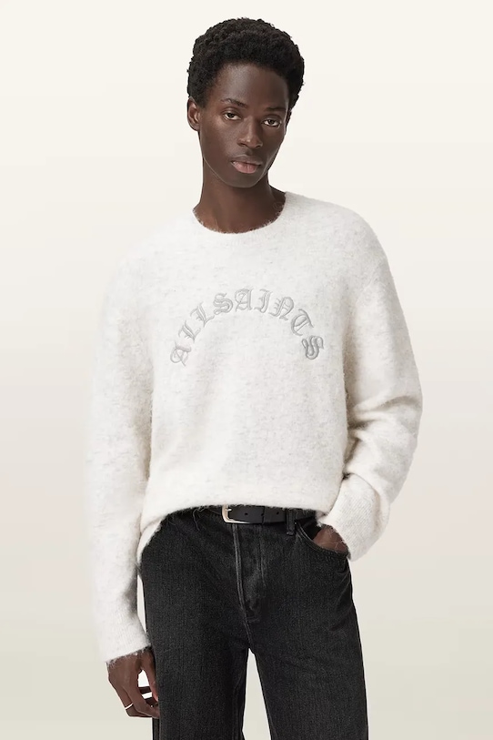 Свитер из альпаки curv AllSaints, белый
Свитер из альпаки curv AllSaints, белый
