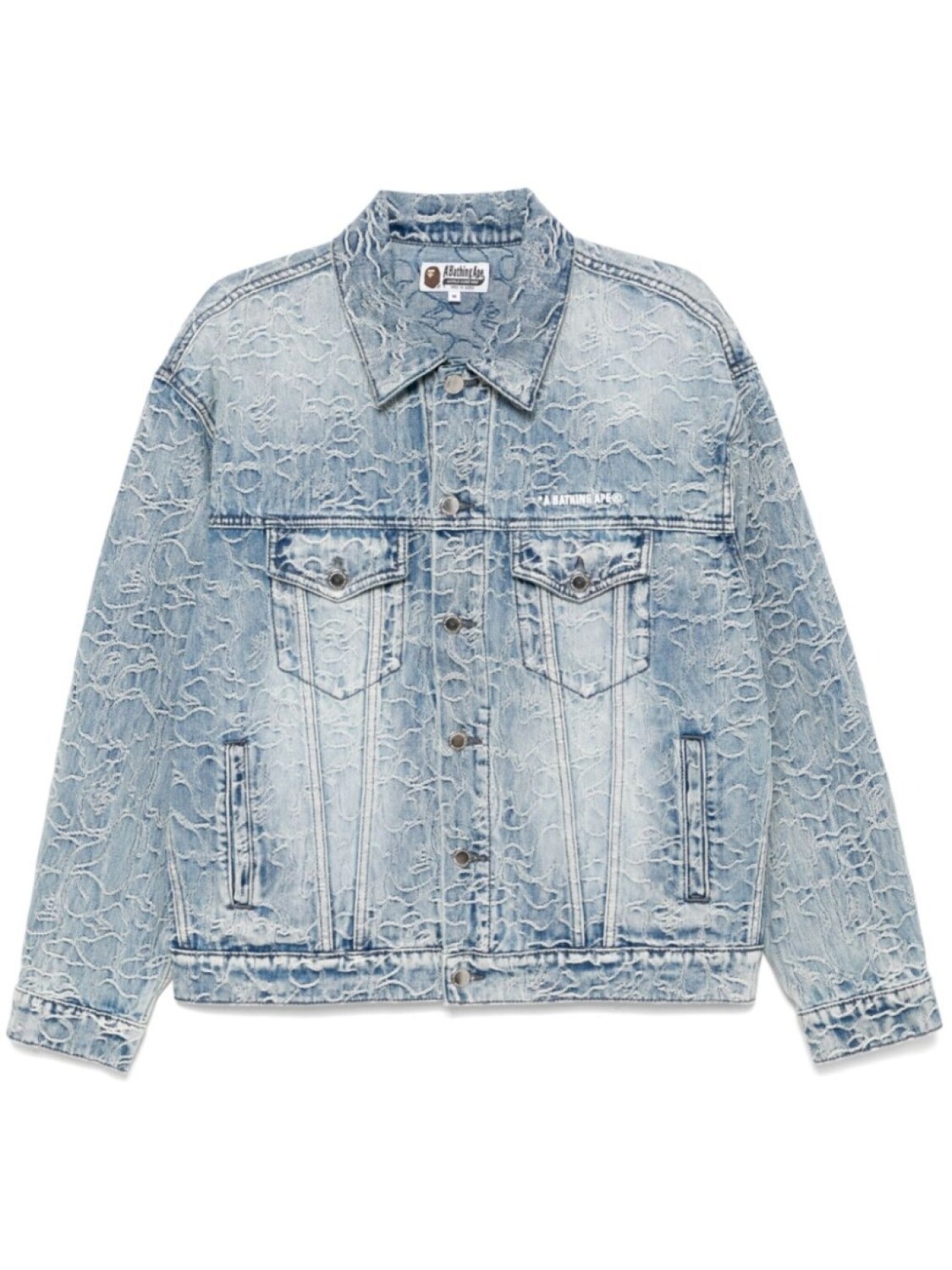 Джинсовая куртка с вышитым логотипом A BATHING APE, синий
Джинсовая куртка с вышитым логотипом A BATHING APE, синий