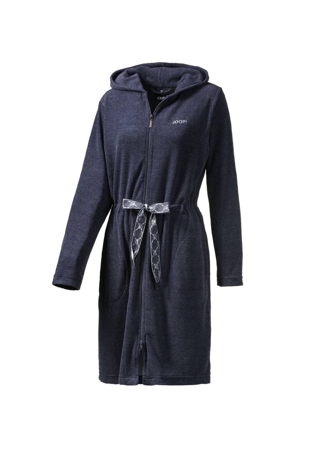 Халат женский - активный, махровый, на молнии, смесовый хлопок JOOP!, синий
Халат женский - активный, махровый, на молнии, смесовый хлопок JOOP!, синий