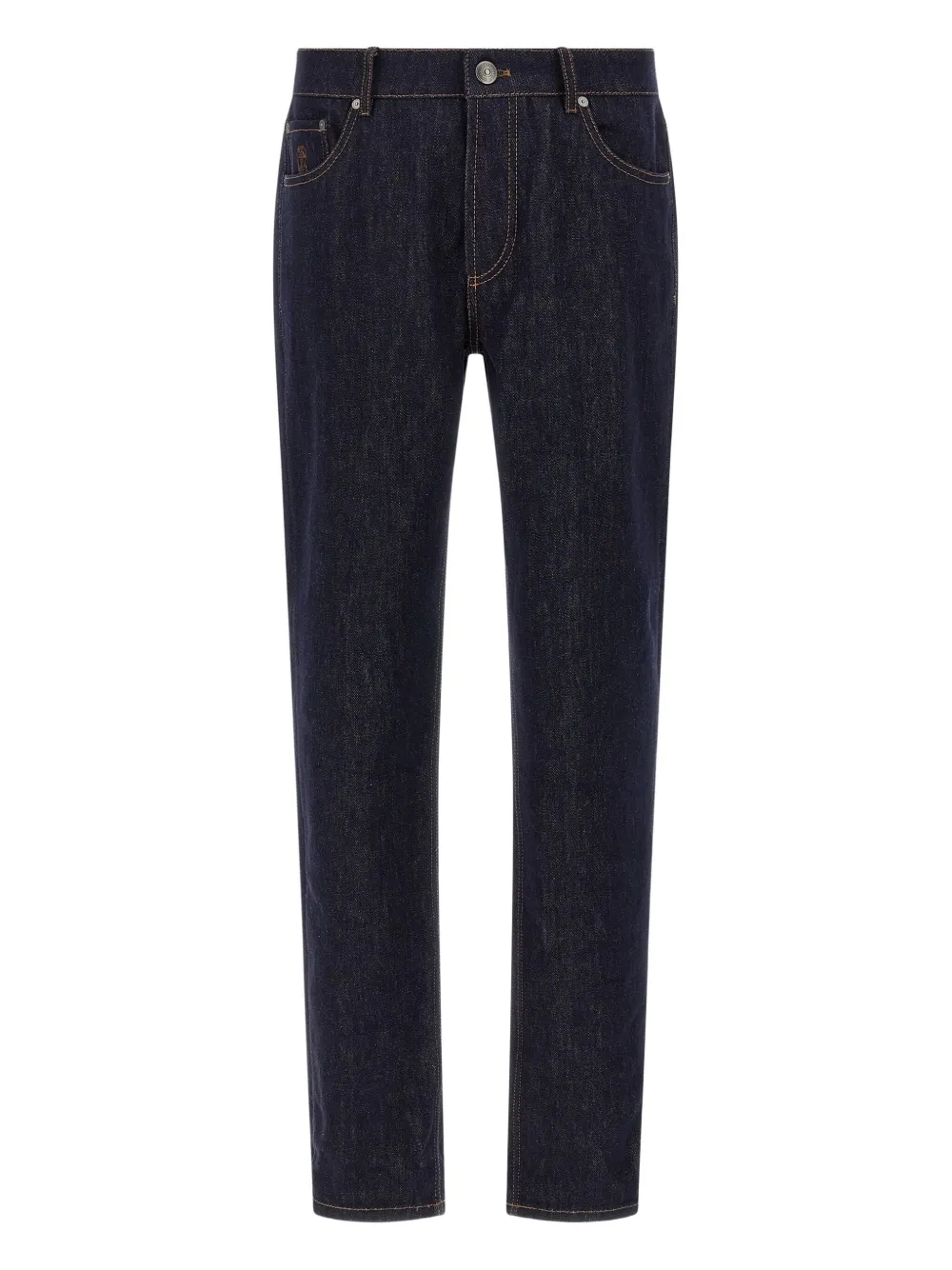 Джинсы с пятью карманами и контрастной строчкой Brunello Cucinelli, синий
Джинсы с пятью карманами и контрастной строчкой Brunello Cucinelli, синий