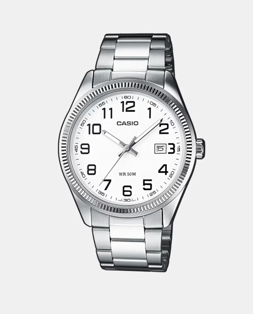 МТП-1302ПД-7БВЭФ стальные мужские часы Casio, серебряный
МТП-1302ПД-7БВЭФ стальные мужские часы Casio, серебряный