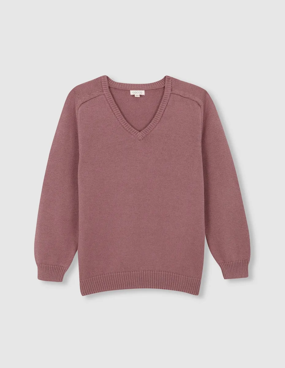 Базовый детский свитер бордового цвета Gocco, фиолетовый
Базовый детский свитер бордового цвета Gocco, фиолетовый