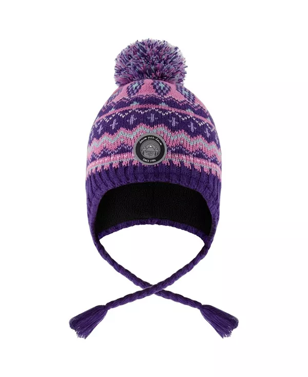 Вязаная перуанская шапочка с помпоном для девочек - для малышей, детей постарше. Deux Par Deux, фиолетовый
Вязаная перуанская шапочка с помпоном для девочек - для малышей, детей постарше. Deux Par Deux, фиолетовый