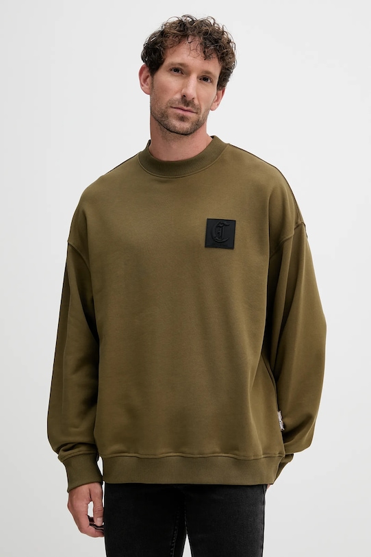 Хлопковая толстовка Just Cavalli, зеленый
Хлопковая толстовка Just Cavalli, зеленый